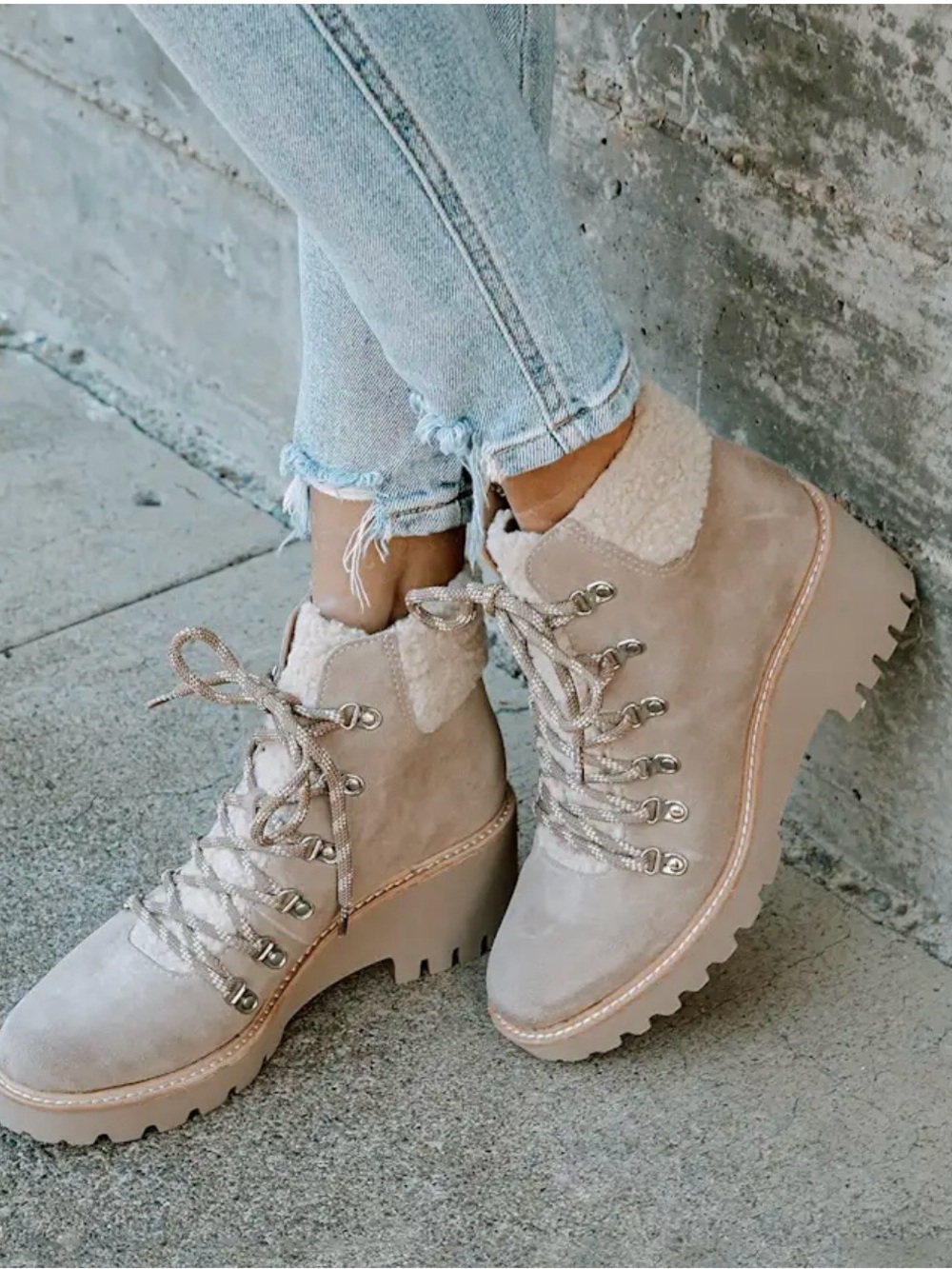 Dolce Vita Hanley Almond Suede Leather Ankle Boots 6